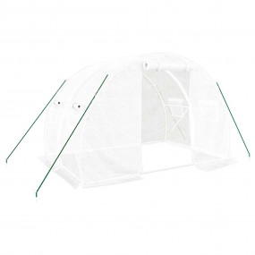 Greenhouse White Polyethylene, Galvanized steel Large