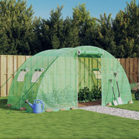 Greenhouse Green Polyethylene, galvanized steel Large
