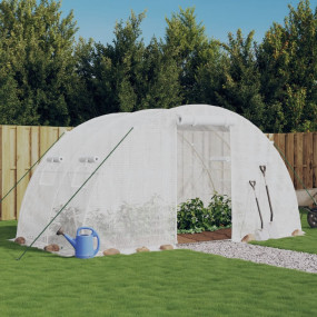 Greenhouse White PE (polyethylene), galvanized steel 86...