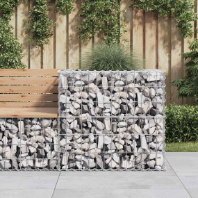 Gabion Basket Silver Galvanized Iron Medium Durable