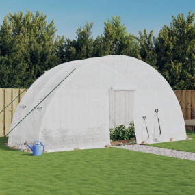 Greenhouse White Polyethylene, galvanized steel 19.7x6....