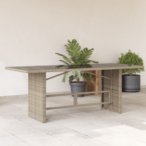 Garden Table Light Grey