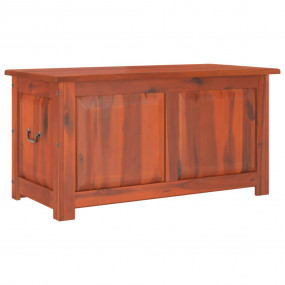 Storage Chest Brown Solid Acacia Wood Large Storage Che...