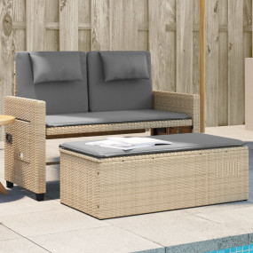 Garden Bench Beige, Light Gray