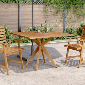 Garden Table Brown Solid Acacia wood 43.3 in Decorative...