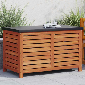 Garden Storage Box Reddish-brown Solid eucalyptus wood ...