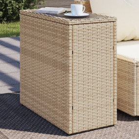 Garden Side Table Beige, Black