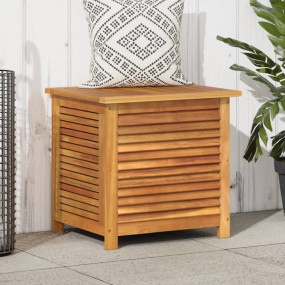 Garden Storage Box Natural Wood Solid Acacia Wood, 100%...