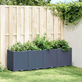 Garden Planter Blue Grey Polypropylene Large Modular