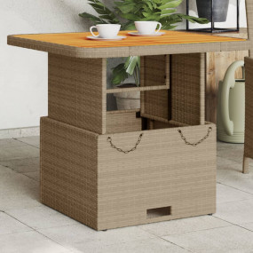 Garden Table Beige, Brown
