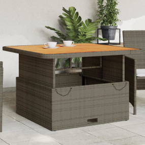 Garden Table Grey and brown