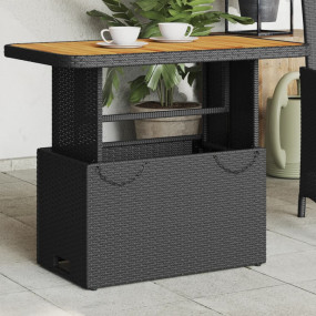 Garden Table Black and Brown