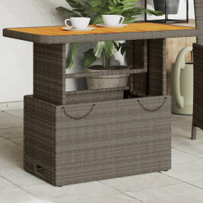 Garden Table Grey and Brown
