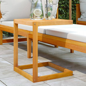 C Table Natural Wood Solid Acacia wood Small Durable C ...