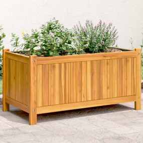 Garden Planter Natural Wood Solid Acacia Wood