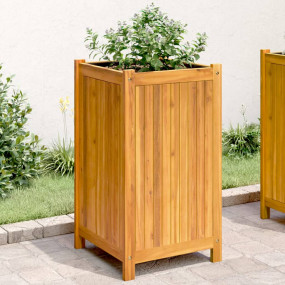 Garden Planter Natural wood Solid acacia wood Medium Du...