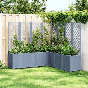Garden Planter Blue grey Polypropylene Large Garden Pla...
