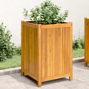 Garden Planter Natural wood Solid acacia wood, Non-wove...