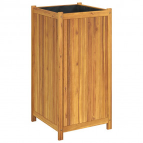 Garden Planter Natural wood color Solid acacia wood Med...
