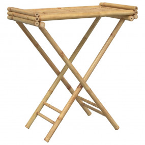 Folding Tray Table Natural Bamboo Bamboo Medium Foldabl...
