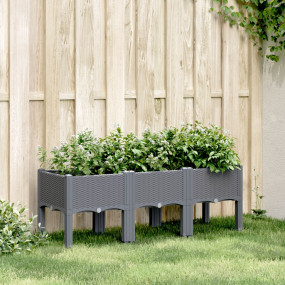 Garden Planter Blue Grey Polypropylene Large Durable