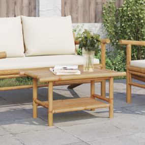 Coffee Table Natural Bamboo Bamboo Medium Coffee Table