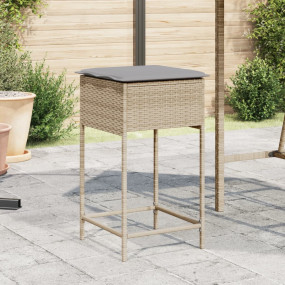 Garden Bar Stool Beige, Light Grey
