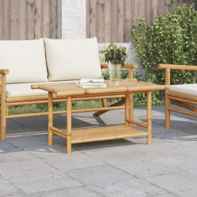 Coffee Table Natural Bamboo Bamboo 35.4 x 19.7 x 17.7 i...