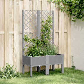 Garden Planter Light grey Polypropylene 31.5 x 15.7 x 5...