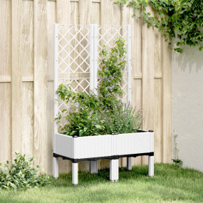 Garden Planter White Polypropylene Medium Durable