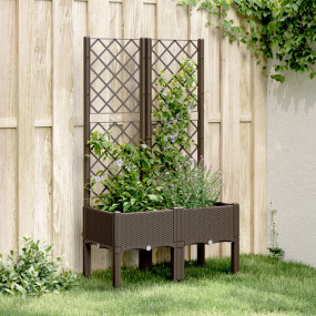 Garden Planter Brown Polypropylene Medium Garden Plante...