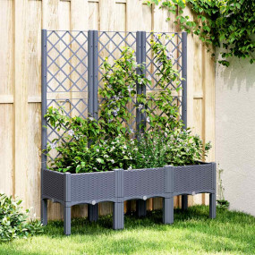 Garden Planter Blue grey Polypropylene Large Planters