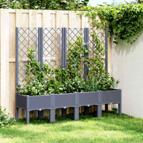 Garden Planter Blue grey Polypropylene (PP) Large Plant...