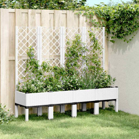 Garden Planter White Polypropylene Large Garden Planter