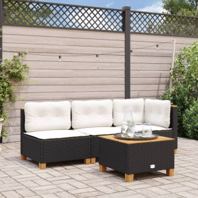 Garden Table Black and brown