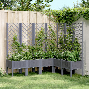 Garden Planter Blue Grey Polypropylene Large Durable