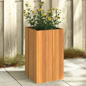 Garden Planter Brown Solid acacia wood Medium Garden Pl...