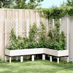 Garden Planter White Polypropylene Large Garden Planter