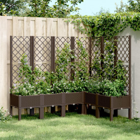 Garden Planter Brown Polypropylene Large Garden Planter