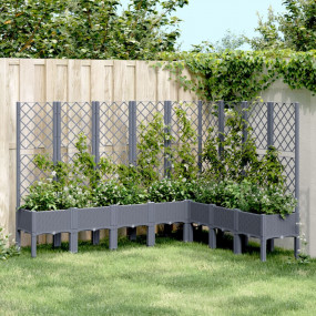 Garden Planter Blue Gray Polypropylene Large Decorative...