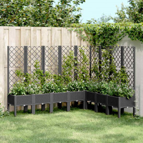 Garden Planter Black Polypropylene Large Garden Planter