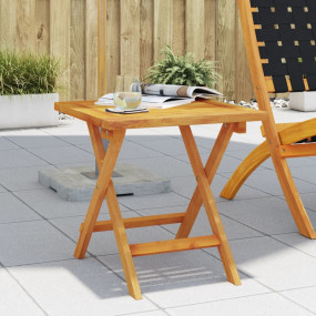 Garden Side Table Brown Solid Acacia wood Small Decorat...