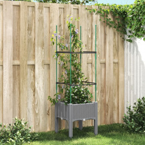 Garden Planter Light grey Polypropylene Medium Durable