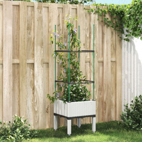 Garden Planter White Polypropylene Medium Durable