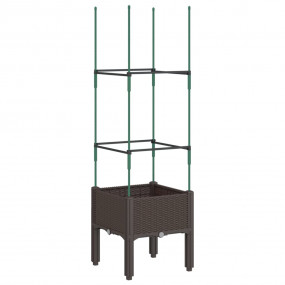 Garden Planter Brown Polypropylene Medium Garden Plante...