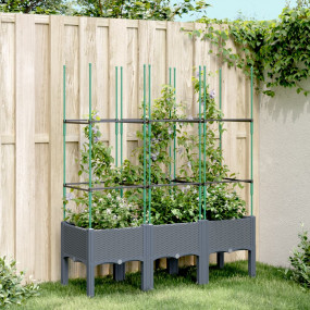 Garden Planter Blue gray Polypropylene Large Planters