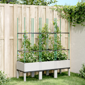 Garden Planter White Polypropylene Large Planters Plant...