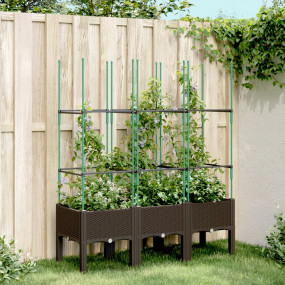 Garden Planter Brown Polypropylene Standard Garden Plan...