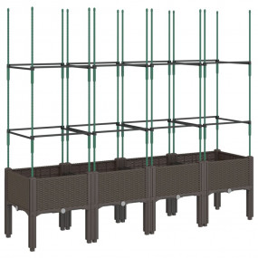 Garden Planter Brown Polypropylene Large Planters