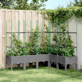 Garden Planter Light grey Polypropylene Large Planters